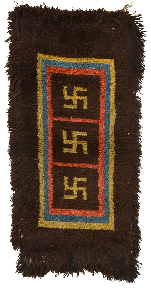 Wangdrum Khaden: ca. 1900, 163 x 76 cm ( ohne Fransen), Central Asia, Central Tibet, Tsang