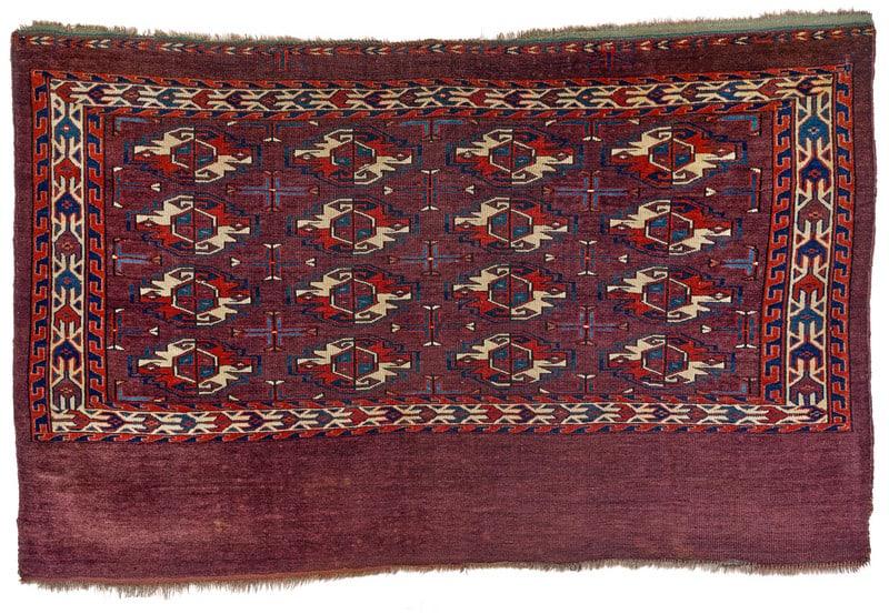 Karadashli Chuval: mid 19th century, 77 x 119 cm, Central Asia, West Turkestan Former collection of Hans Christian Sienknecht, Hamburg