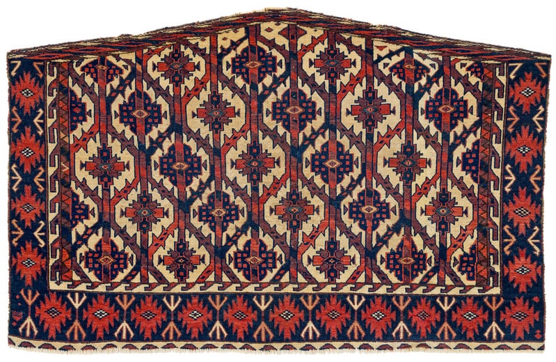 Karadashli Asmalyk: 18th century, 74 x 117 cm, Central Asia, South West Turkestan Former collection of Hans Christian Sienknecht, Hamburg