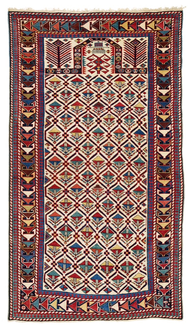 Akstafa Prayer Rug: second half 19th century, 171 x 97 cm, East Caucasus, Shirvan