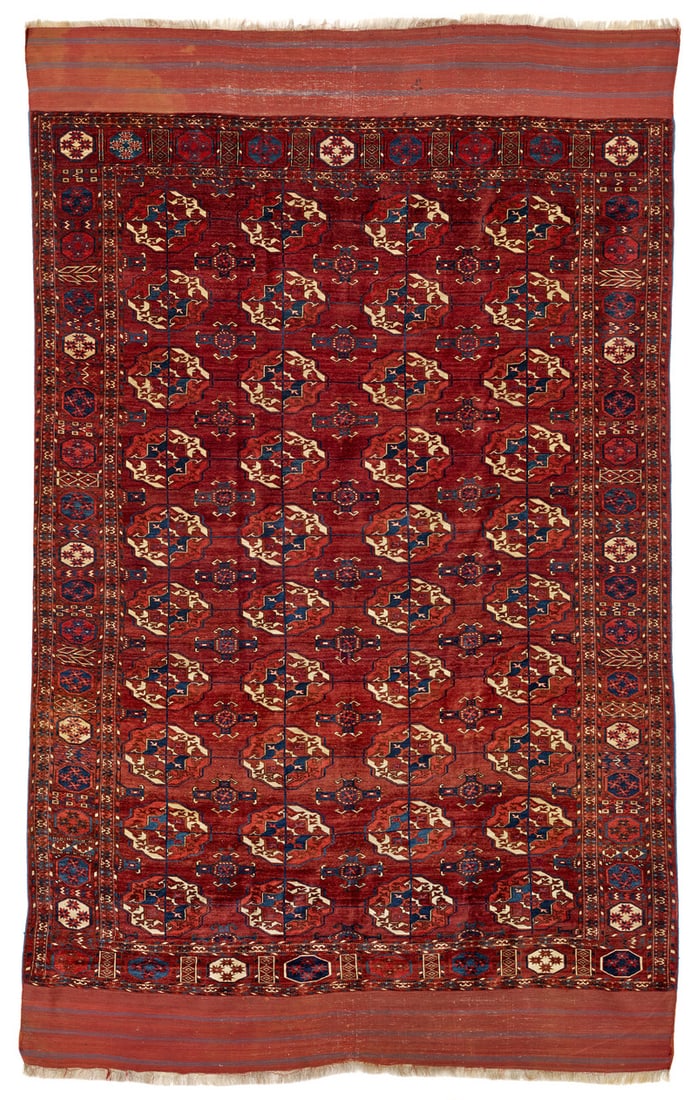 Tekke Main Carpet: mid 19th century, 321 x 200 cm, Central Asia, West Turkestan