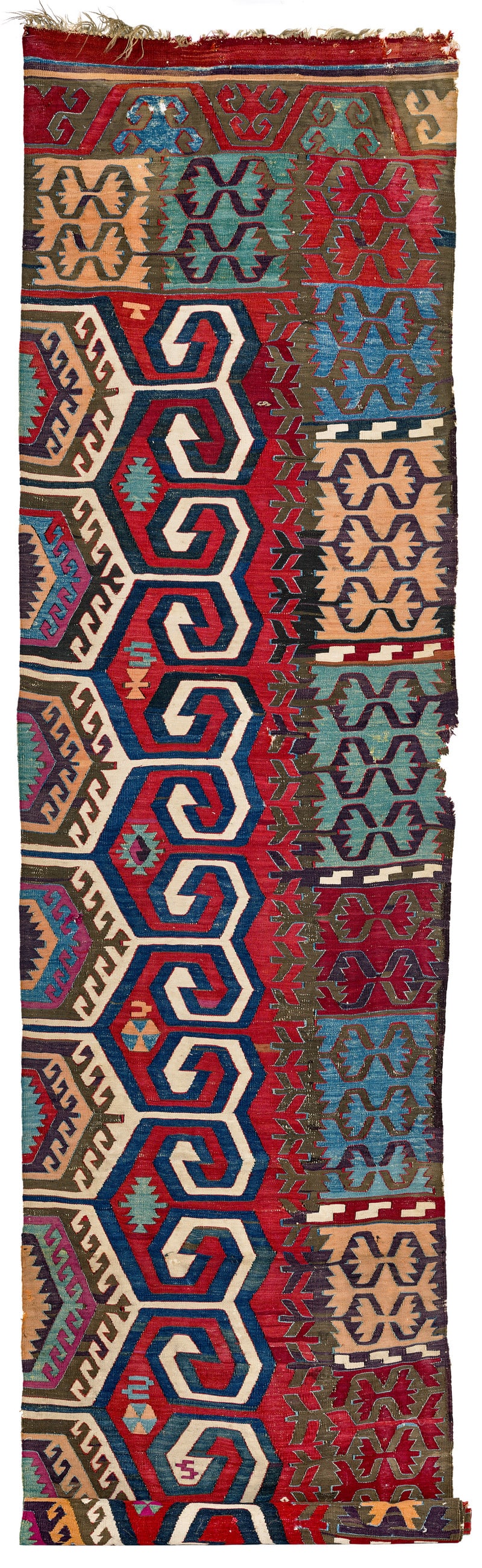 Hotamis Kilim Half: mid 19th century, 474 x 90 cm, Central Anatolia, Konya 