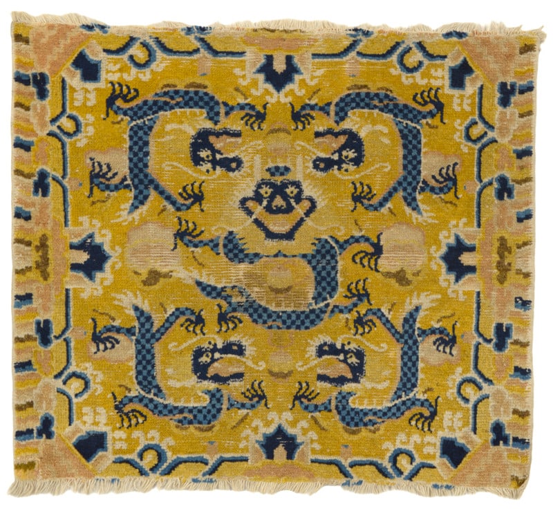 Ningxia Fragment Bench Runner: second half 19th century, 67 x 77 cm, West China