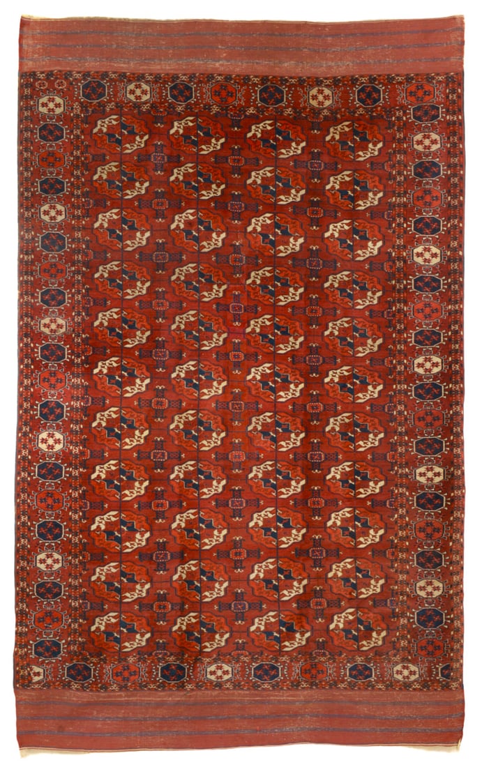Tekke Main Carpet: second half 19th century, 307 x 190 cm, Central Asia, West Turkestan