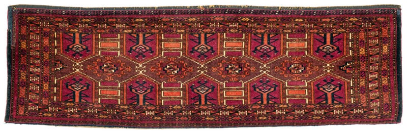Saryk Torba: second half 19th century, 38 x 122 cm, Cental Asia, West Turkestan Former collection of Peter Hoffmeister, Dörfles Esbach