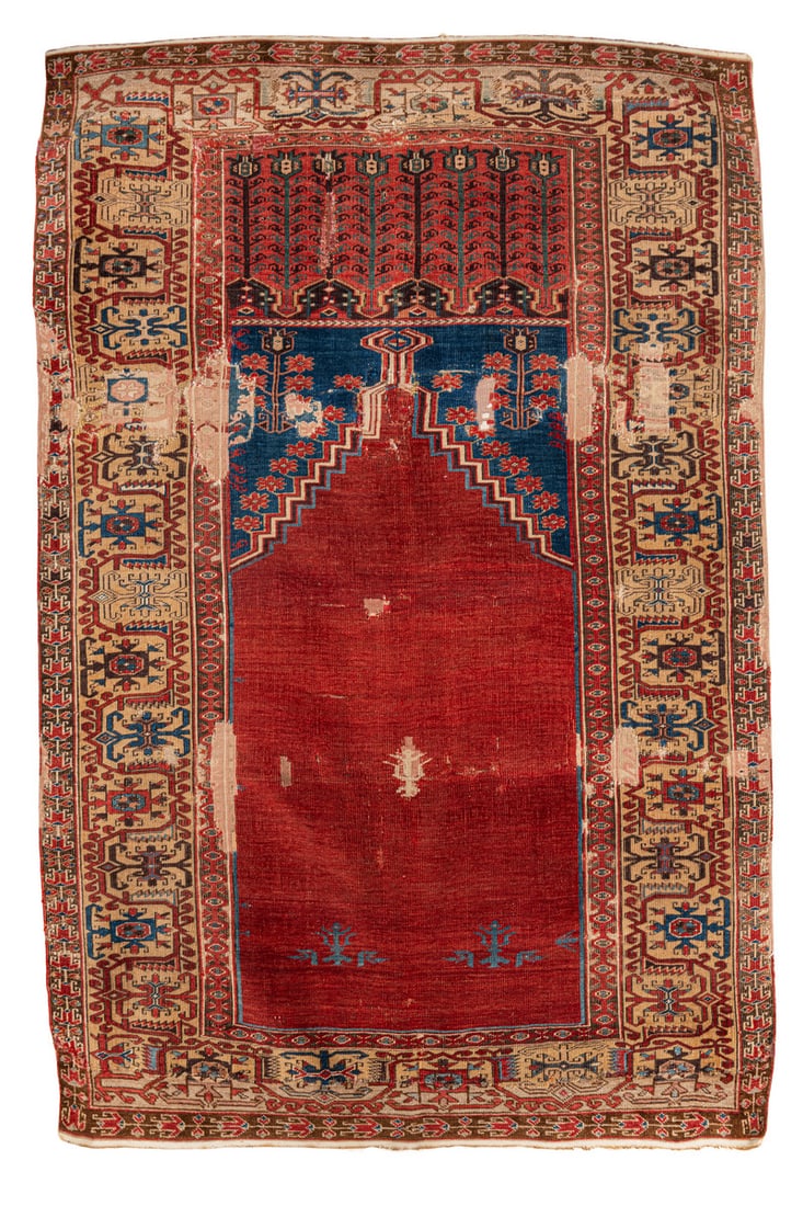 Ladik Prayer Rug: second half 18th century, 188 x 121 cm, Central Anatolia