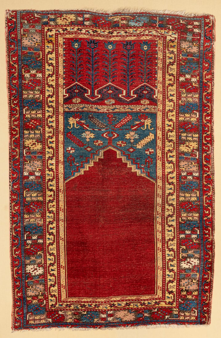 Ladik Prayer Rug: second half 18th century, 164 x 105 cm, Central Anatolia