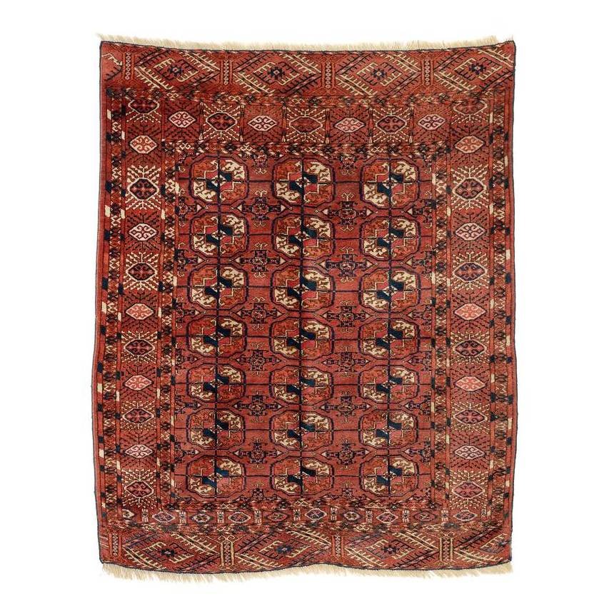 Tekke: 1. V. 20. Jh., 147 x 120 cm, Nordostpersien, Region Gurgan