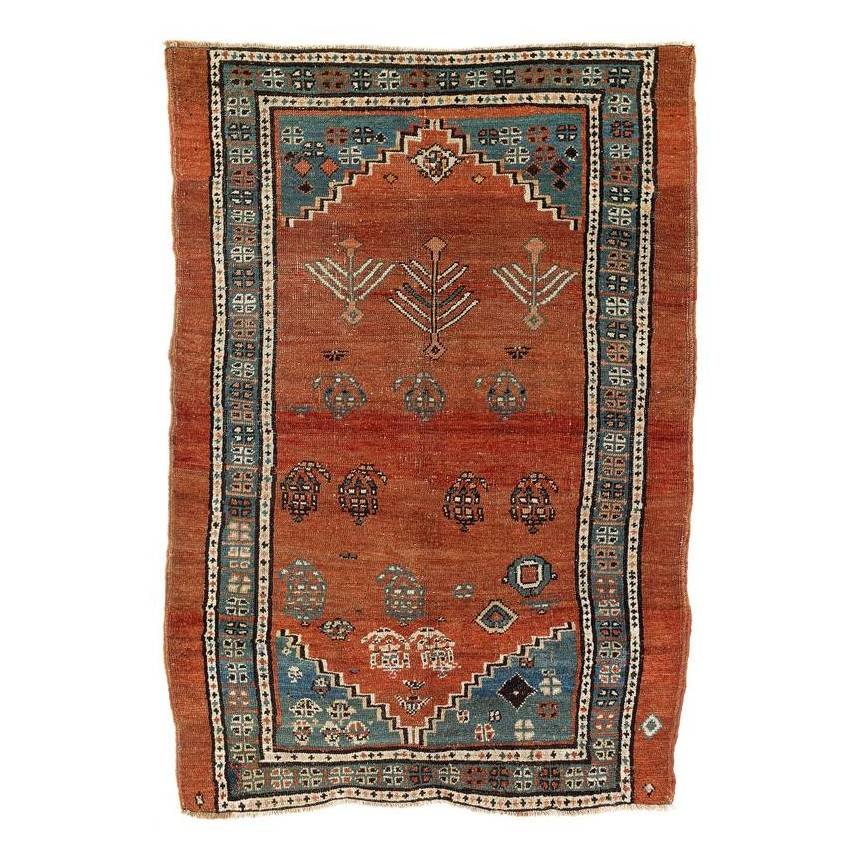 Bakhshaish: Ca. 1900, 134 x 90 cm, North West Persia, Azerbaijan Both ends reduced, uniformly low pile, original side finishes.