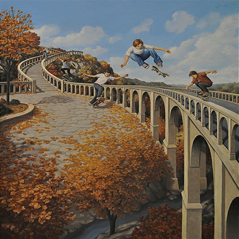 Big Air: Rob Gonsalves Limited Edition Giclee on Canvas 395 s/n 19" h x 15" w