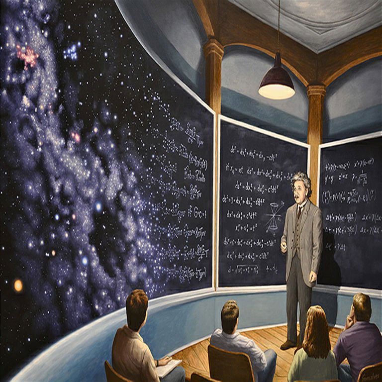 Chalkboard Universe: Rob Gonsalves Limited Edition Giclee on Canvas 395 s/n 16.5" h x 24.69" w