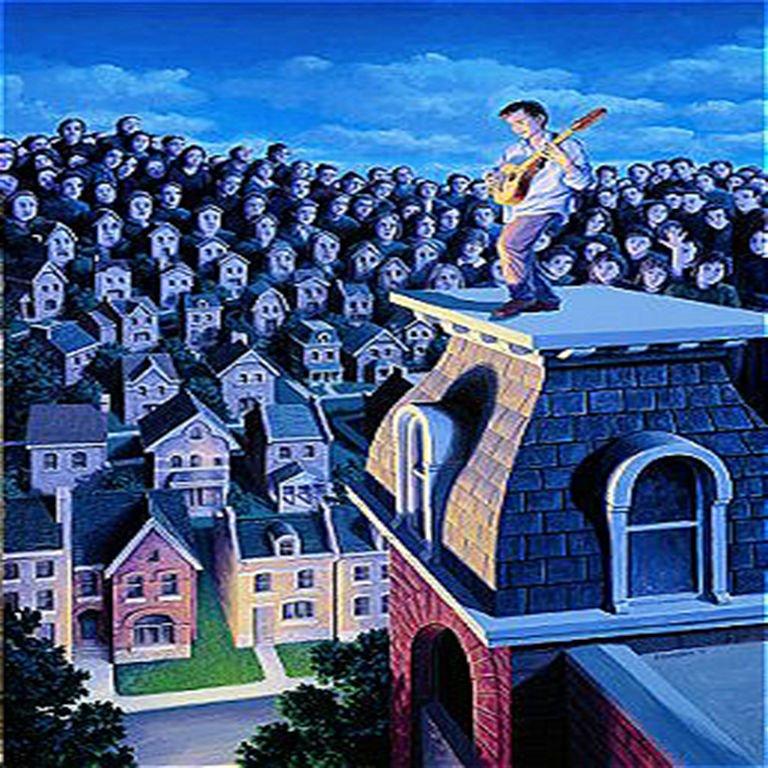 The Performer: Rob Gonsalves Limited Edition Giclee on Canvas 195 s/n 21" h x 14.5" w