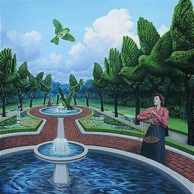 Roots And Wings: Rob Gonsalves Limited Edition Giclee on Paper 175 s/n 10.25" h x 10.25" w