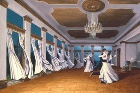 The Dancing Wind: Rob Gonsalves Limited Edition Giclee on Canvas 195 s/n 13.5" h x 27" w