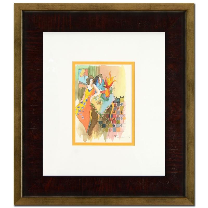Untitled Original by Itzchak Tarkay: This piece is an untitled original mixed media watercolor on paper by Itzchak Tarkay (1935-2012), bearing the artist's authorized signature! This piece was custom framed using acid free materials and 