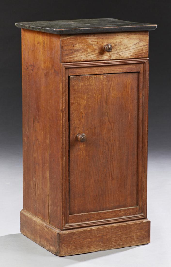French Louis Philippe Style Carved Oak Nightstand, 19th (1 of 1)