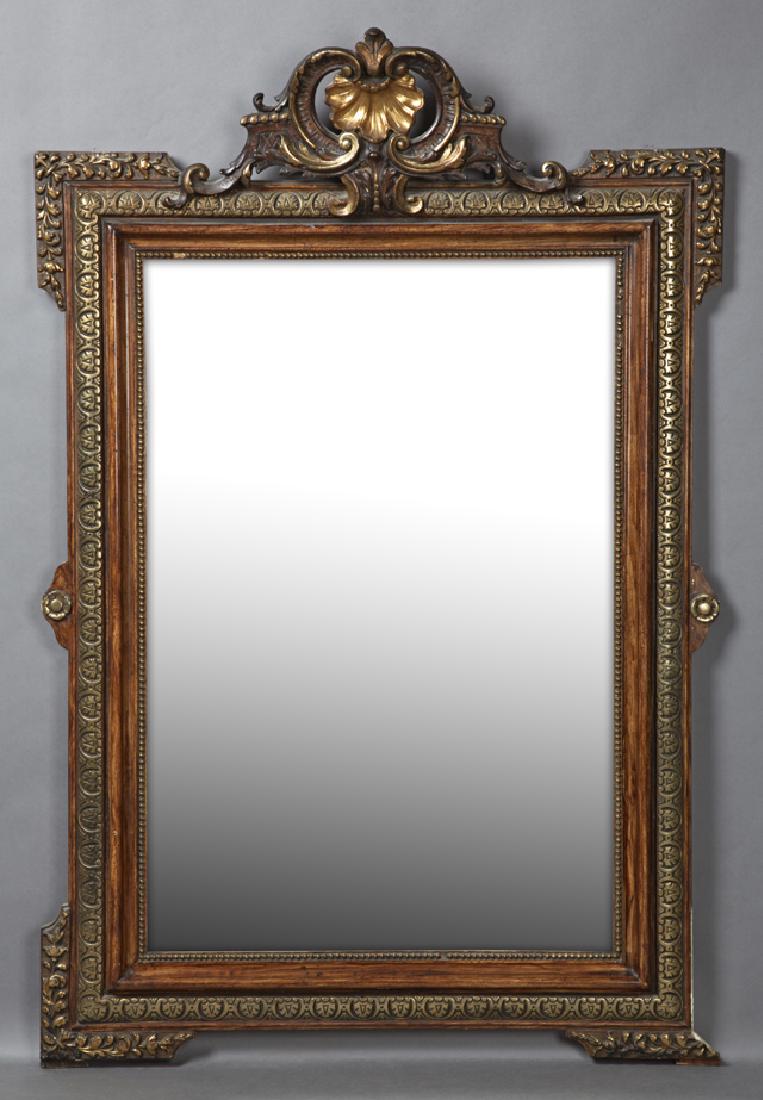 French Gilt and Gesso Overmantel Mirror, c. 1870, the (1 of 1)