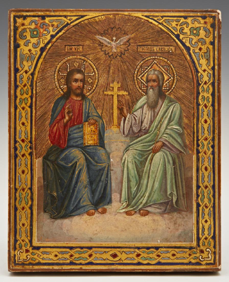 Russian Icon of the New Testament Trinity, early 20th (1 of 1)