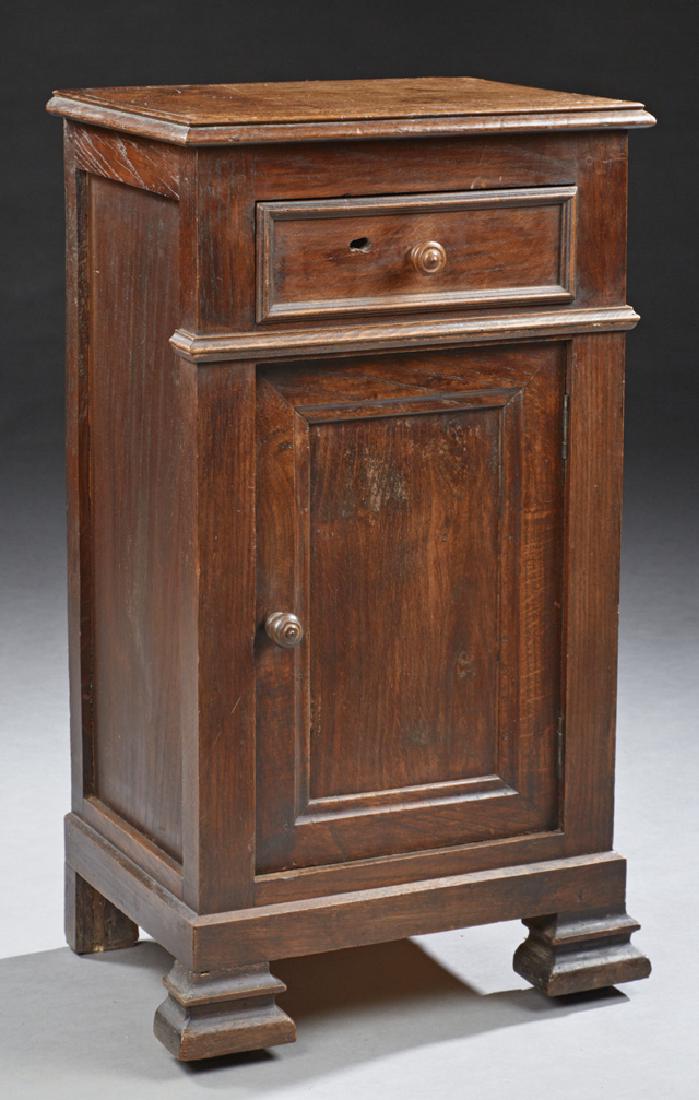 French Louis Philippe Style Carved Oak Nightstand, 19th (1 of 1)