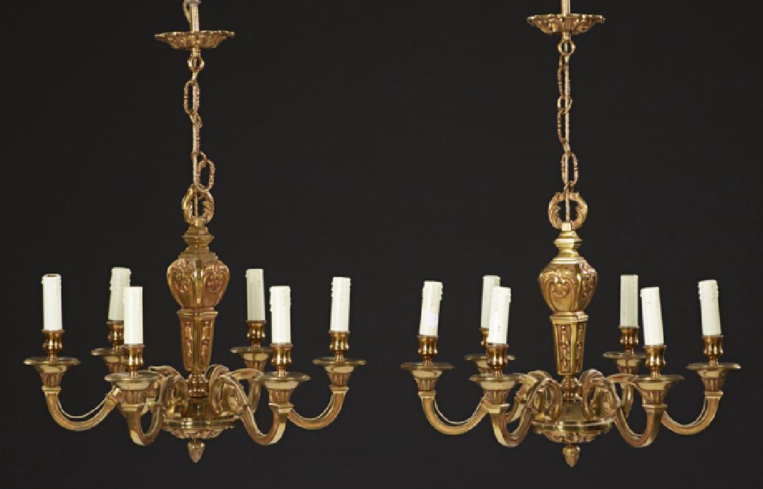 Pair of French Gilt Bronze Louis XV Style Six Light (1 of 1)