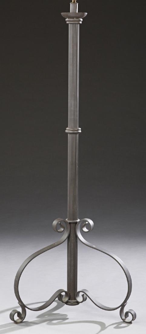 Large Cast Iron Floor Lamp, 20th c., New Orleans, with (1 of 1)