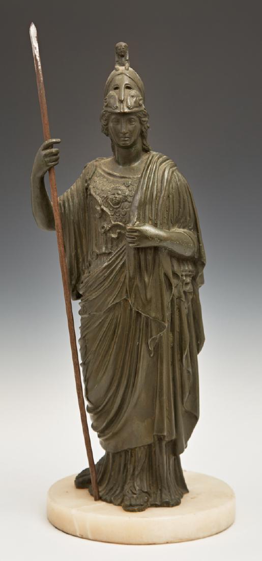 Patinated Spelter Figure of a Standing Athena, late (1 of 1)