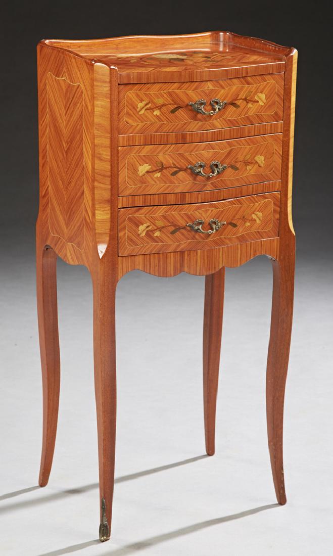 French Louis XV Style Carved Mahogany and Rosewood (1 of 1)
