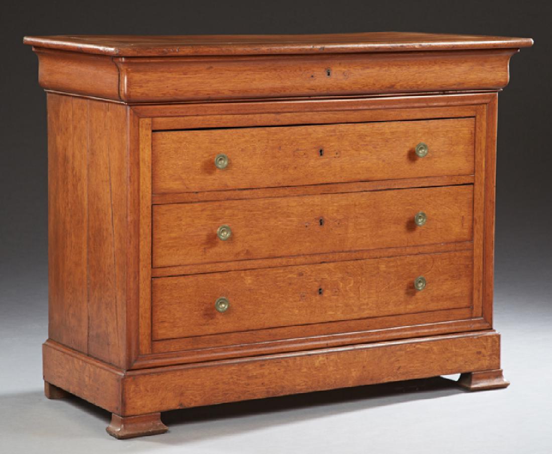 French Louis Philippe Carved Oak Commode, 19th c., the (1 of 1)