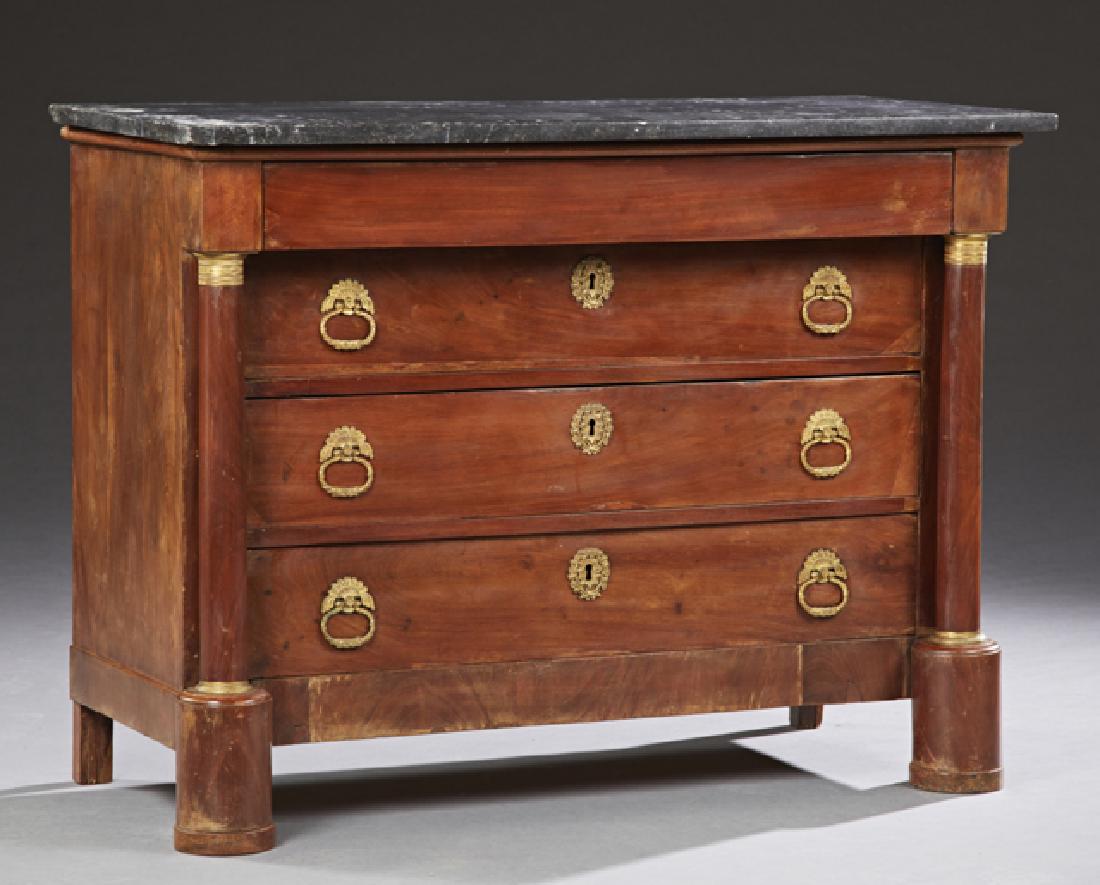 French Empire Style Carved Mahogany Ormolu Mounted (1 of 1)