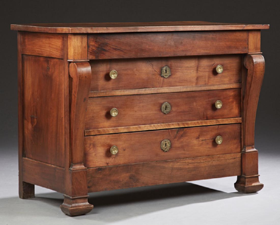 French Empire Style Carved Walnut Commode, 19th c., the (1 of 1)