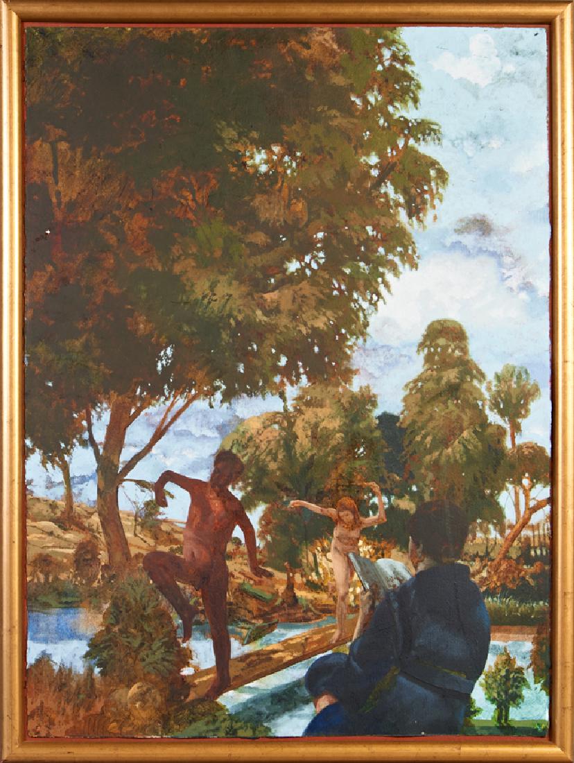 James McGarrell (1930- , Indiana), "Dark Reader and (1 of 1)