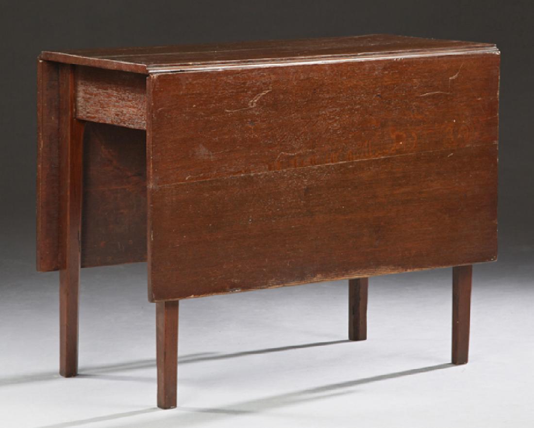 English Carved Mahogany Drop Leaf Dining Table, 19th (1 of 2)