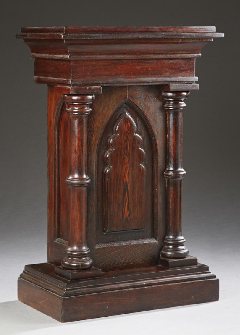 American Carved Pine Church Pedestal, 19th c., the (1 of 1)