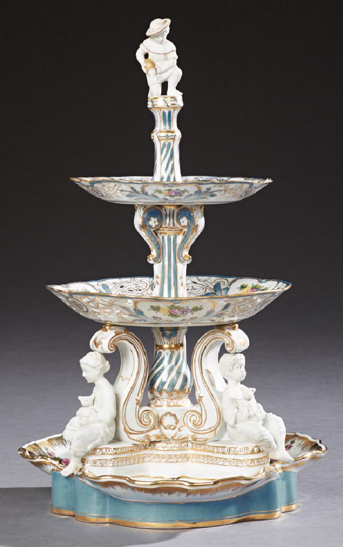 Sevres Style Gilt and Polychromed Three Tier (1 of 1)