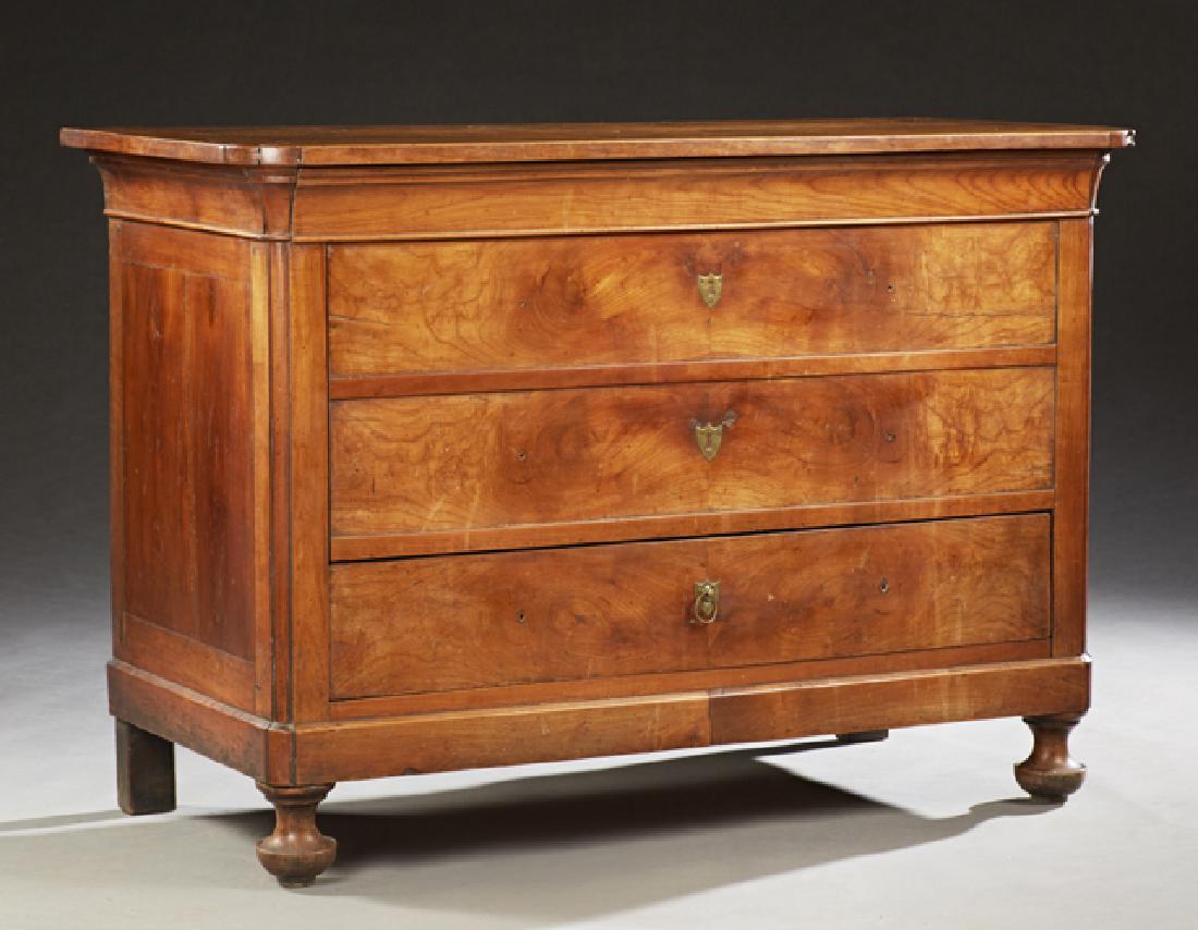 French Louis Philippe Carved Cherry Commode Style (1 of 2)