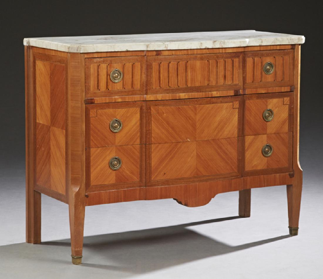 French Louis XVI Style Carved Walnut and Rosewood (1 of 1)