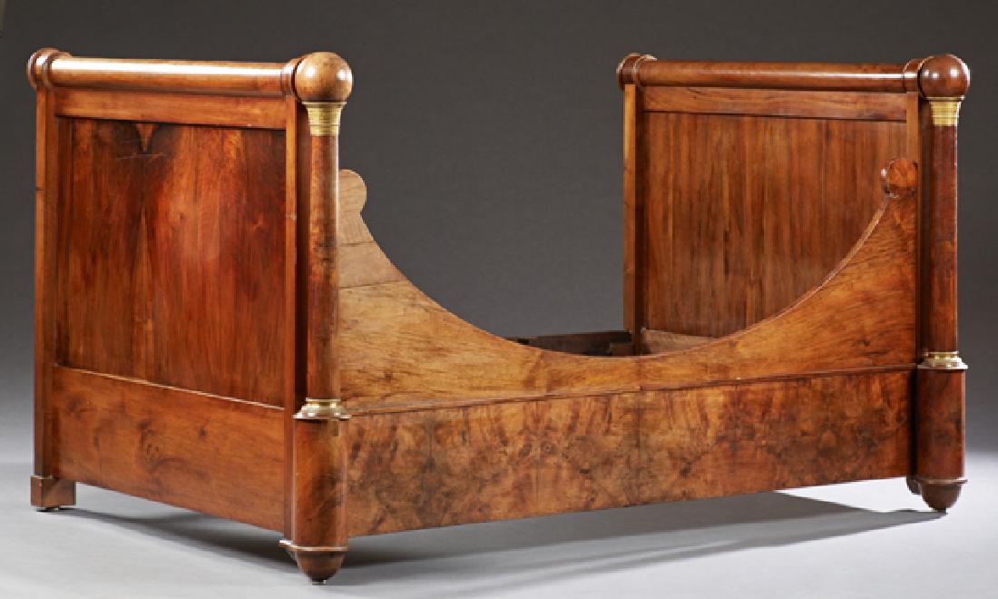 French Empire Style Ormolu Mounted Carved Walnut Lit du (1 of 1)