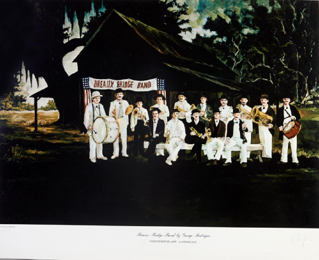 George Rodrigue (1944-2013), "Breaux Bridge Band," (1 of 1)