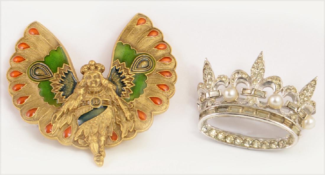 Mardi Gras- Two Items, consisting of an enamel and gilt (1 of 1)