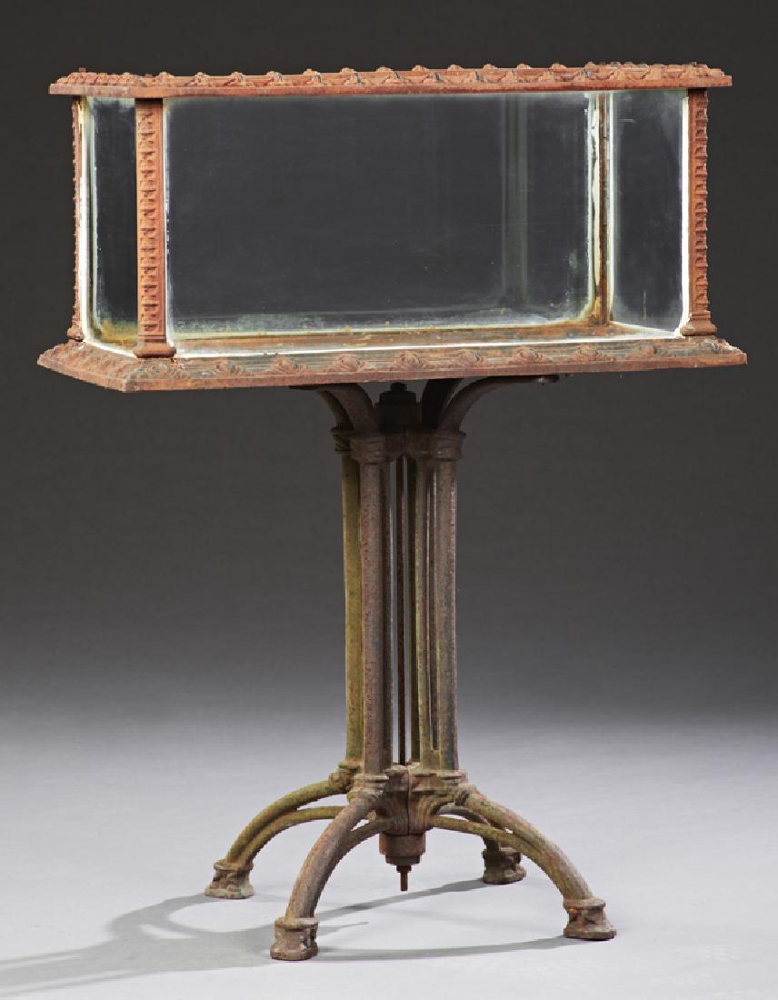 Unusual American Cast Iron Aquarium, 20th c., on a (1 of 2)
