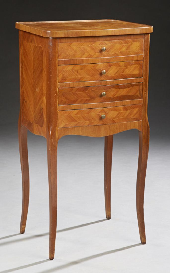 French Louis XV Style Carved Inlaid Rosewood (1 of 1)