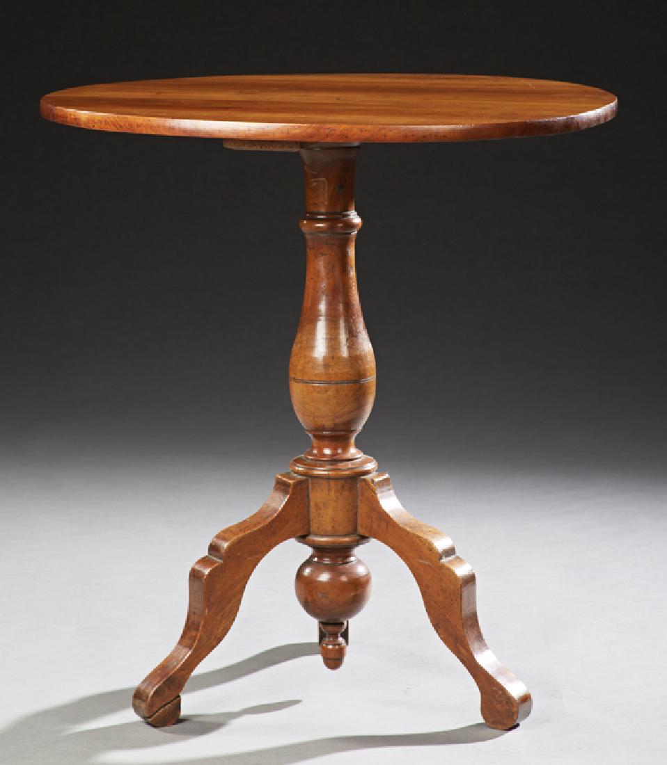 French Louis Philippe Carved Cherry Lamp Table, 19th (1 of 1)