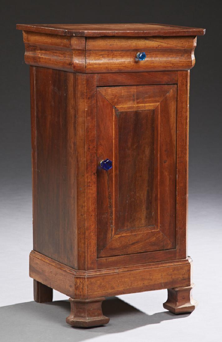 French Louis Philippe Carved Walnut Nightstand, 19th (1 of 1)
