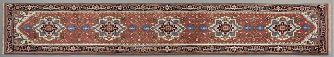 Agra Serapi Runner, 2' 6 x 13' 7.: Agra Serapi Runner, 2' 6 x 13' 7.