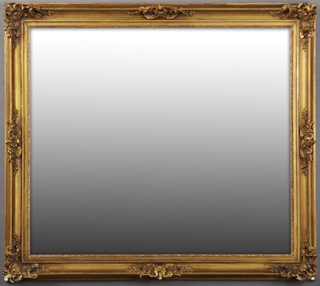 Victorian Gilt and Gesso Oak Overmantel Mirror, c. (1 of 1)