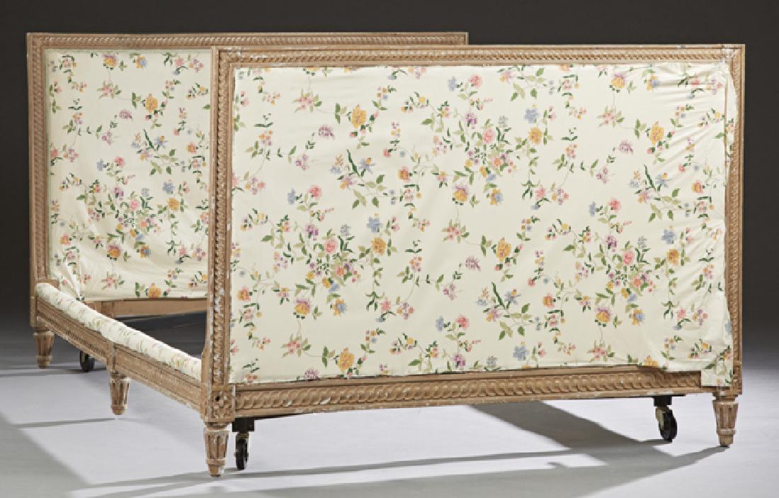 French Polychromed Beech Louis XVI Style Double Bed, (1 of 1)