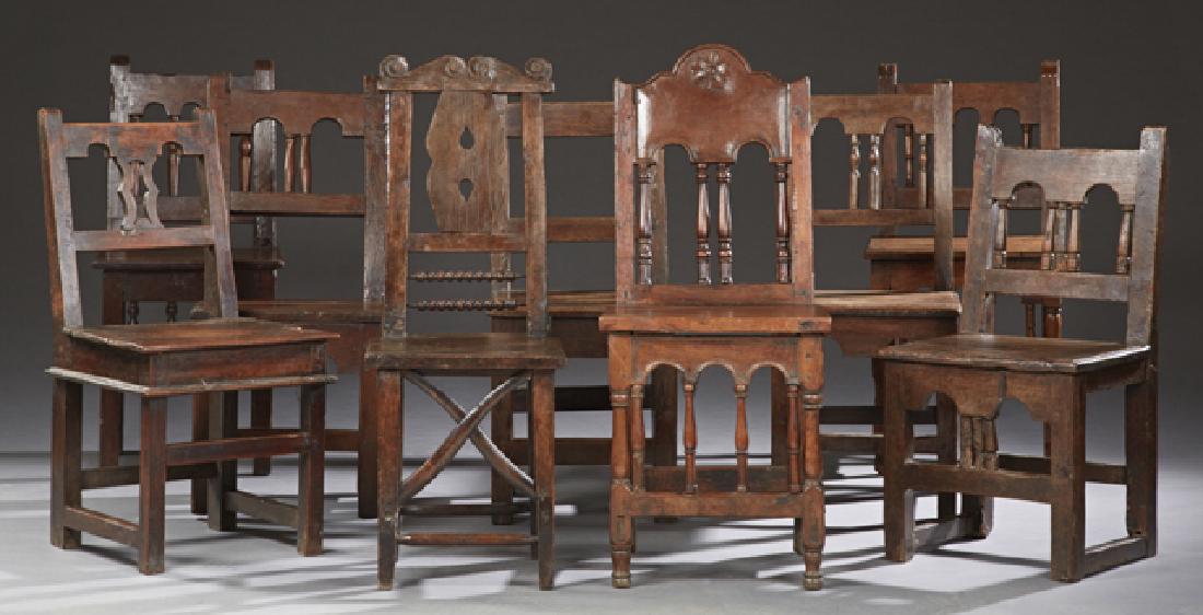 Group of Nine Louis XIII Style Carved Beech Side (1 of 1)