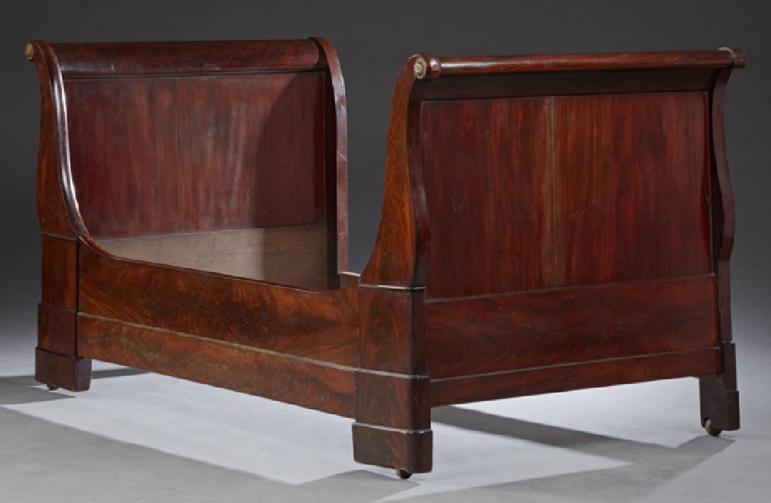 Louis Philippe Carved Mahogany Ormolu Mounted Lit du (1 of 1)