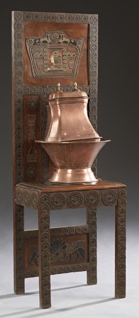 French Copper Lavabo, c. 1900, consisting of a cov (1 of 1)