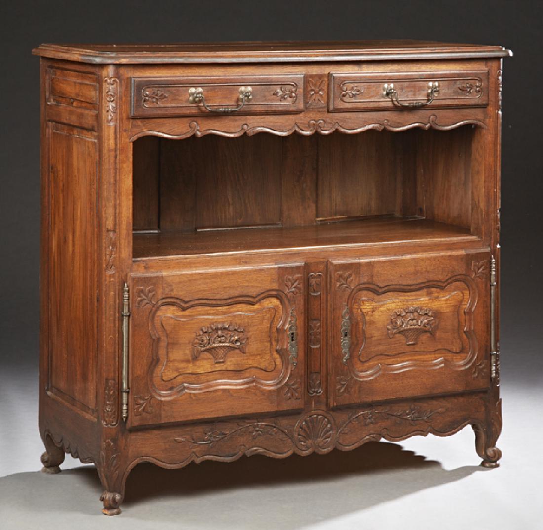 French Louis XV Style Carved Oak Sideboard, early (1 of 1)